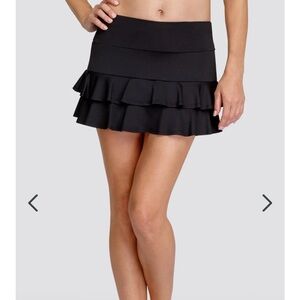 Elegant Black Ruffle Skirt